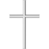Sterling Silver 21.7x13.5 mm Cross Pendant