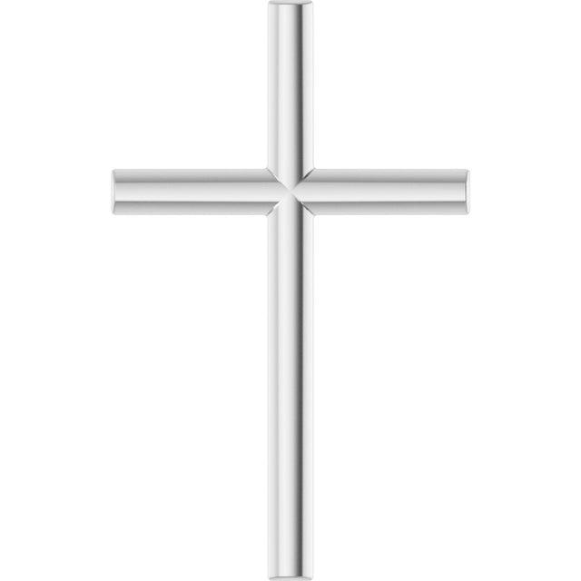 Sterling Silver 21.7x13.5 mm Cross Pendant