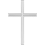 Sterling Silver 17.4x11.1 mm Cross Pendant