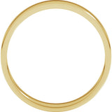 14K Yellow Gold 3.5 mm Lightweight Flat Band Size 4.5