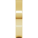 14K Yellow Gold 3.5 mm Lightweight Flat Band Size 4.5