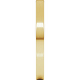 10K Yellow Gold 2 mm Lightweight Flat Band Size 4