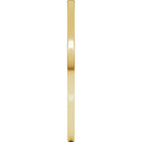 14K Yellow Gold 1 mm Lightweight Flat Band Size 7