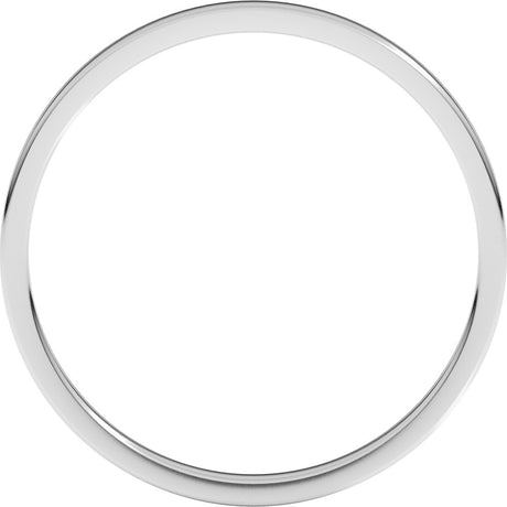 Sterling Silver 1.5 mm Lightweight Flat Band Size 6