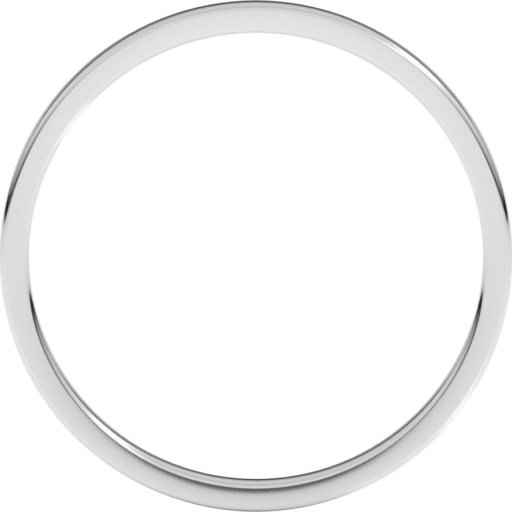 Sterling Silver 1.5 mm Lightweight Flat Band Size 6
