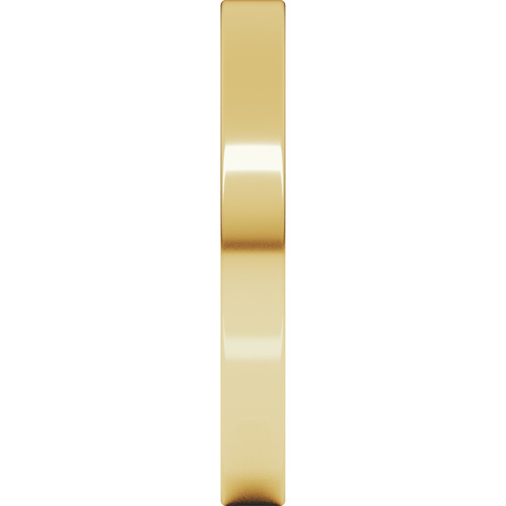 10K Yellow Gold 2.5 mm Lightweight Flat Band Size 5.5