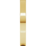10K Yellow Gold 2.5 mm Lightweight Flat Band Size 5.5