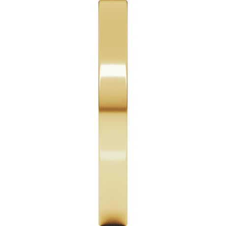 10K Yellow Gold 2.5 mm Lightweight Flat Band Size 5.5