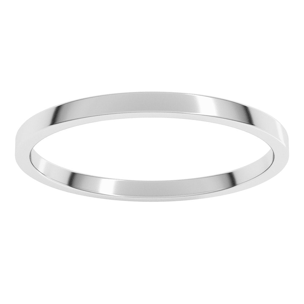 Sterling Silver 1.5 mm Lightweight Flat Band Size 6