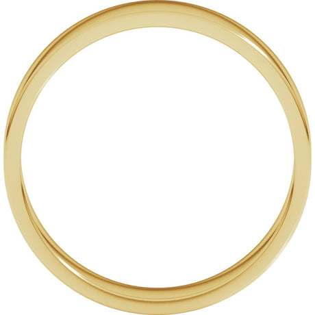 10K Yellow Gold 5 mm Lightweight Flat Band Size 13