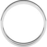 14K White Gold 5 mm Lightweight Flat Band