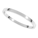 Sterling Silver 1.5 mm Lightweight Flat Band Size 6