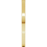 14K Yellow Gold 1.5 mm Lightweight Flat Band Size 9