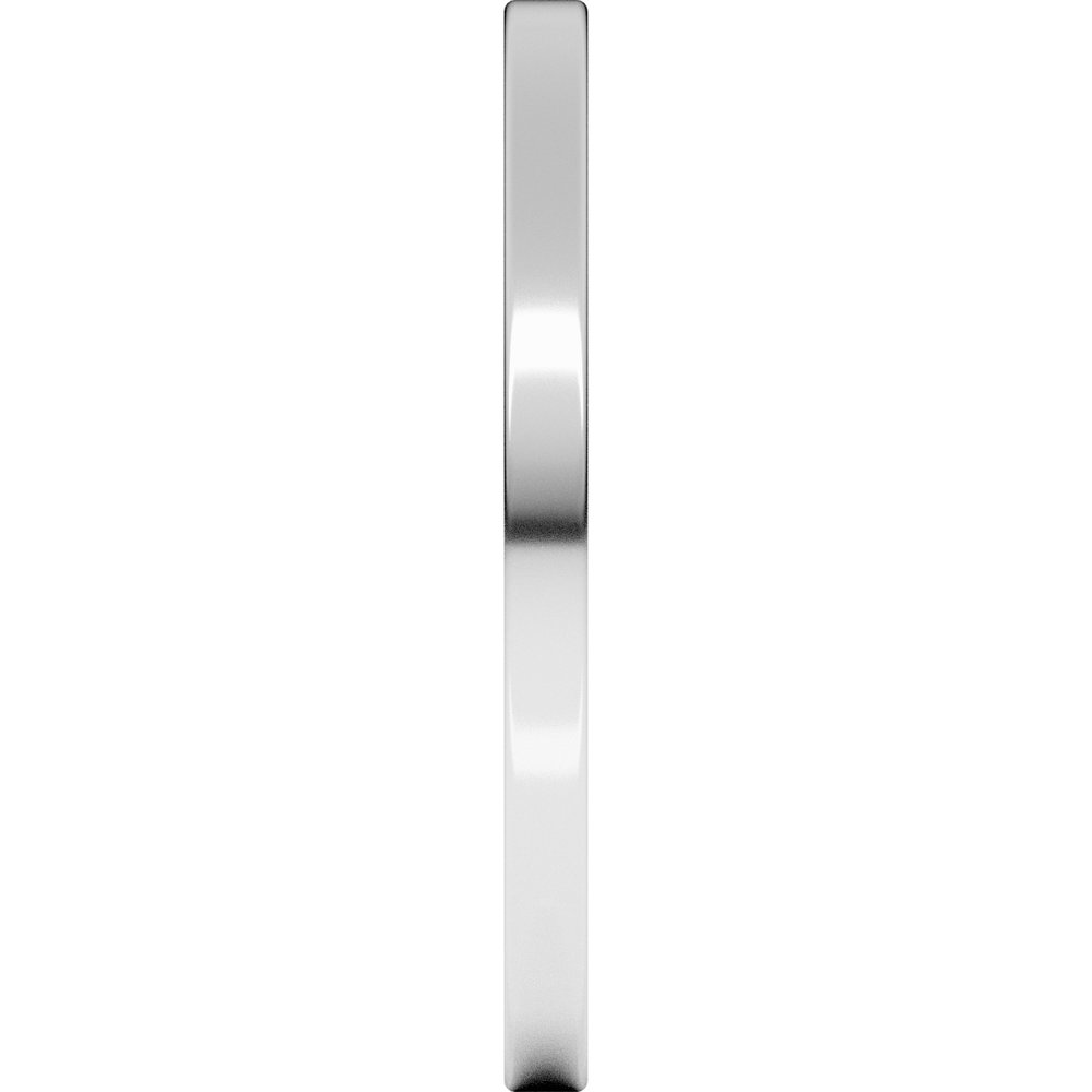 Sterling Silver 1.5 mm Lightweight Flat Band Size 6
