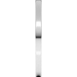 Sterling Silver 1.5 mm Lightweight Flat Band Size 6