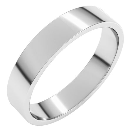 Sterling Silver 4 mm Lightweight Flat Band Size 6.5