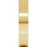18K Yellow Gold 4 mm Lightweight Flat Band Size 10