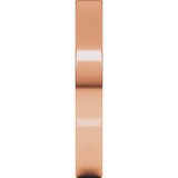 10K Rose Gold 3 mm Lightweight Flat Band Size 9