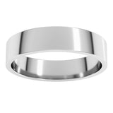 14K White Gold 4.5 mm Lightweight Flat Band Size 12