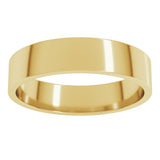 10K Yellow Gold 4.5 mm Lightweight Flat Band Size 9