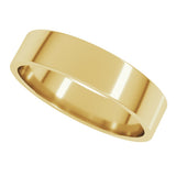 10K Yellow Gold 4.5 mm Lightweight Flat Band Size 9