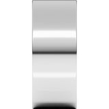 14K White Gold 8 mm Lightweight Flat Band Size 11