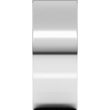 10K White Gold 8 mm Lightweight Flat Band Size 14