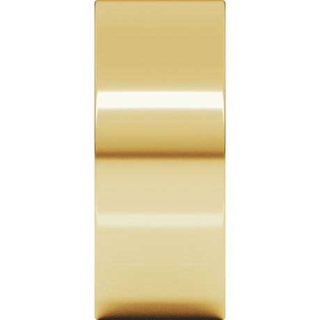 10K Yellow Gold 8 mm Lightweight Flat Band Size 12.5