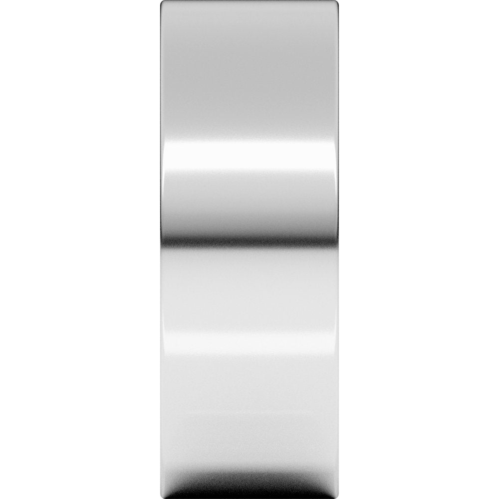 10K White Gold 7 mm Lightweight Flat Band Size 5