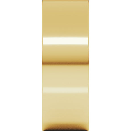 14K Yellow Gold 7 mm Lightweight Flat Band Size 6