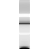 14K White Gold 4.5 mm Lightweight Flat Band Size 12