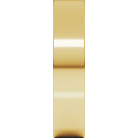 14K Yellow Gold 4.5 mm Lightweight Flat Band Size 7.5