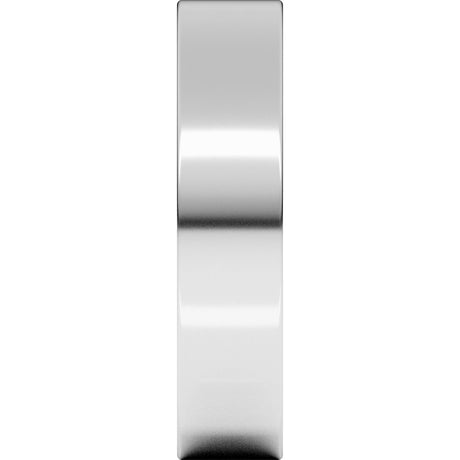 14K White Gold 4.5 mm Lightweight Flat Band Size 12