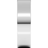 14K White Gold 5.5 mm Lightweight Flat Band Size 8