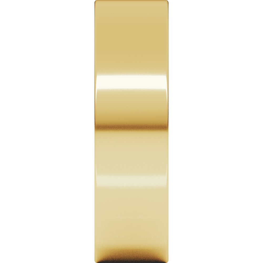 14K Yellow Gold 5.5 mm Lightweight Flat Band Size 8