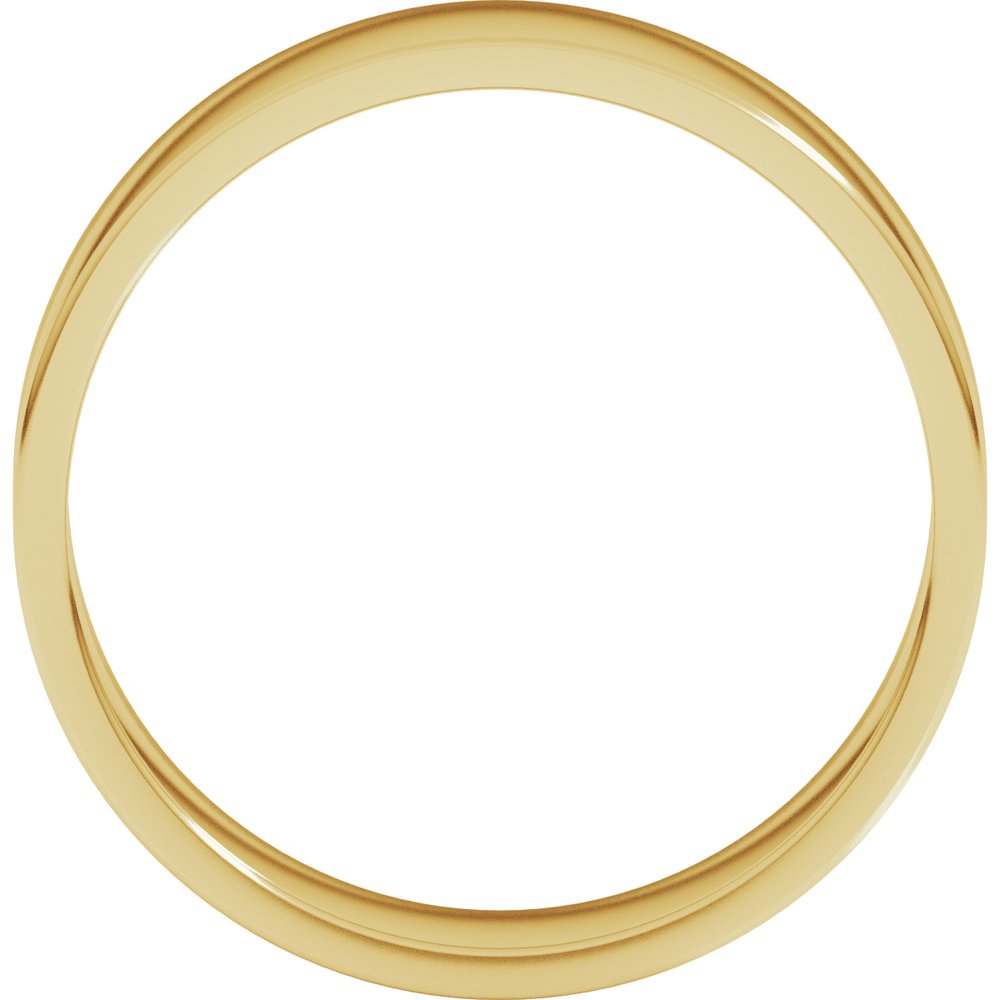 14K Yellow Gold 5.5 mm Lightweight Flat Band Size 8