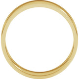 14K Yellow Gold 5.5 mm Lightweight Flat Band Size 8