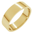 14K Yellow Gold 5.5 mm Lightweight Flat Band Size 8