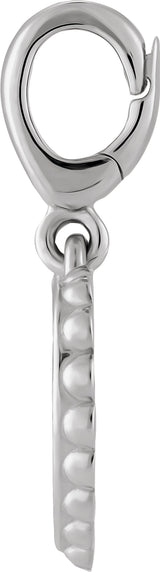 Sterling Silver Engravable Heart Charm/Pendant