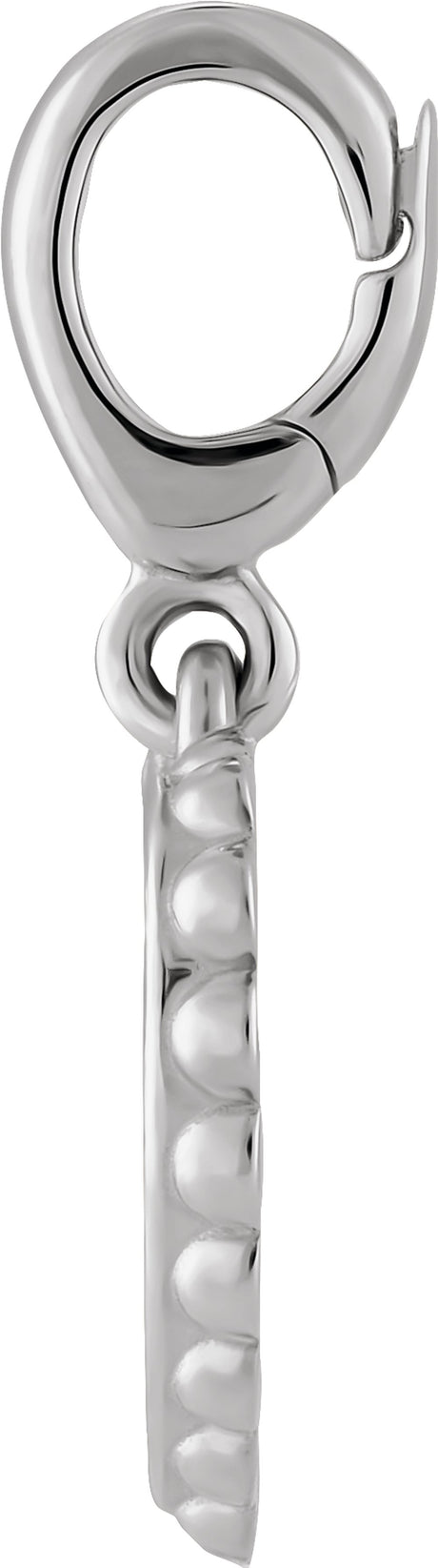 Sterling Silver Engravable Heart Charm/Pendant