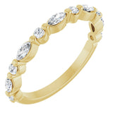 14K Yellow Gold 3/8 CTW Lab-Grown Diamond Anniversary Band