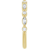 14K Yellow Gold 3/8 CTW Lab-Grown Diamond Anniversary Band