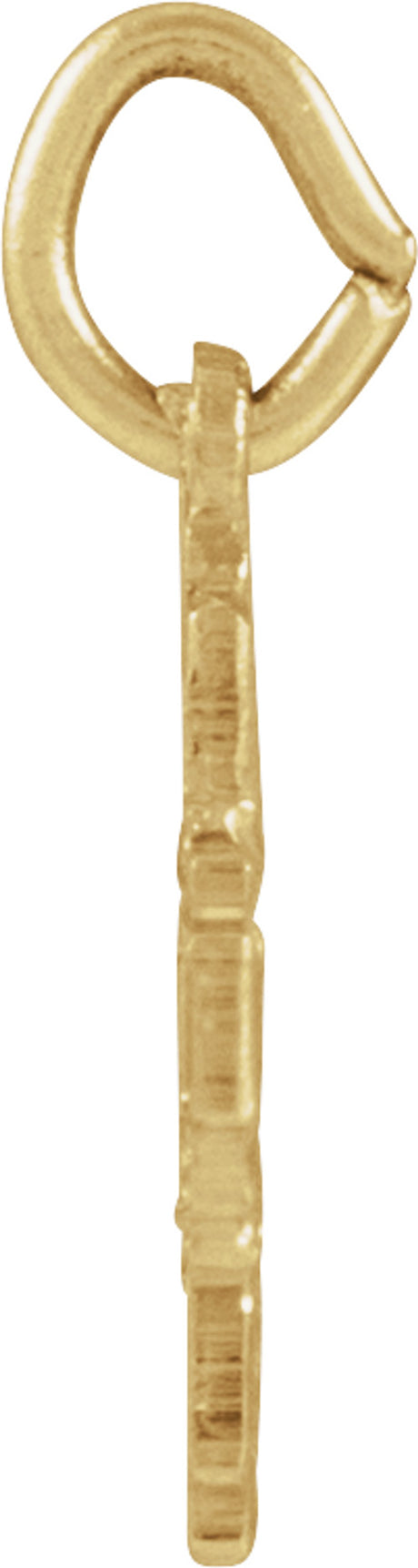 14K Yellow Gold 8x8 mm Four-Way Cross Medal 