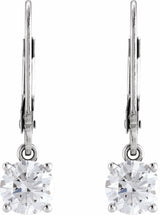 14K White Gold 1/2 CTW Lab-Grown White Diamond Earrings