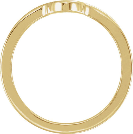 14K Yellow Gold Cross Signet Ring