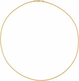 18K Yellow Gold 1.9 mm Wheat 18" Chain