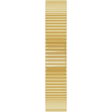 14K Yellow Gold 4 mm Grooved Flat Band Size 4.5