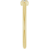 14K Yellow Gold .07 CTW Natural Diamond Stackable Ring