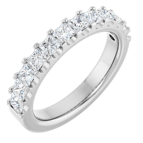 14K White Gold 1 1/8 CTW Natural Diamond Anniversary Band
