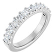 14K White Gold 1 1/8 CTW Natural Diamond Anniversary Band